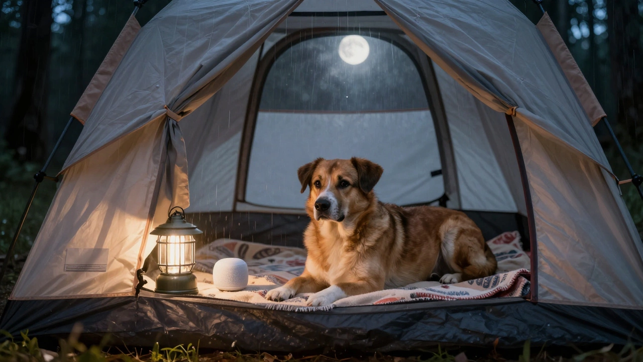 How to Stop a Dog from Barking While Camping