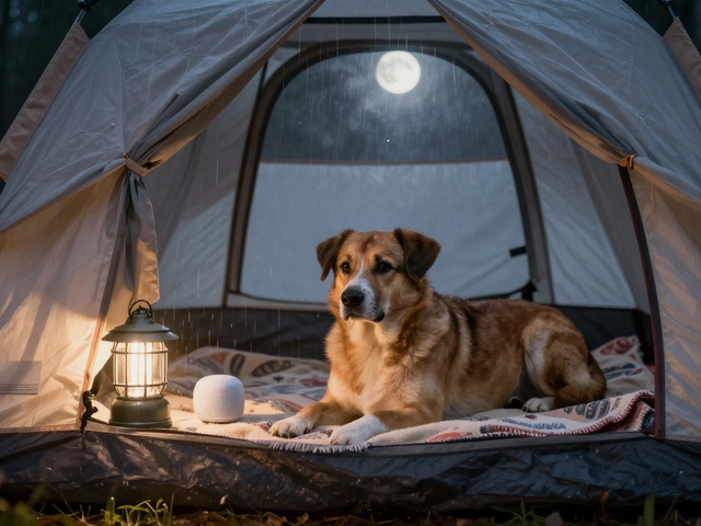 How to Stop a Dog from Barking While Camping