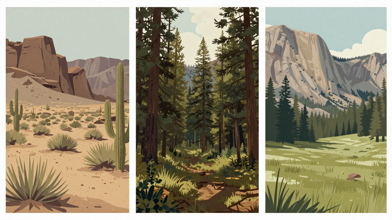 Three different federal land types for camping regulations